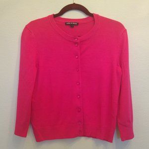 Cable & Gauge hot pink cardigan